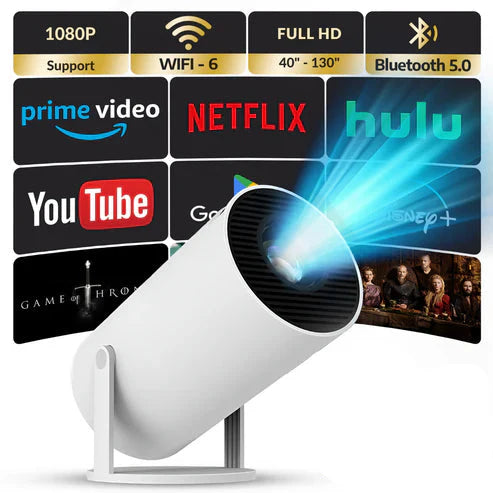 CineMax - Proyector Full HD | Pelis, series y juegos en pantalla gigante!