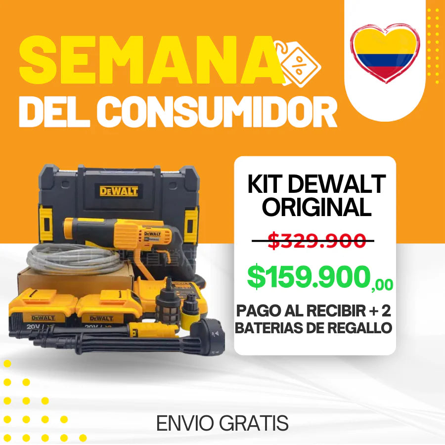 Hidrolavadora Portátil + ACCESORIOS + 2 baterías de regalo 48V - CIERRE DE LA TIENDA